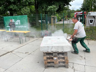 …Dirk mit seiner Lieblingsmaschine 